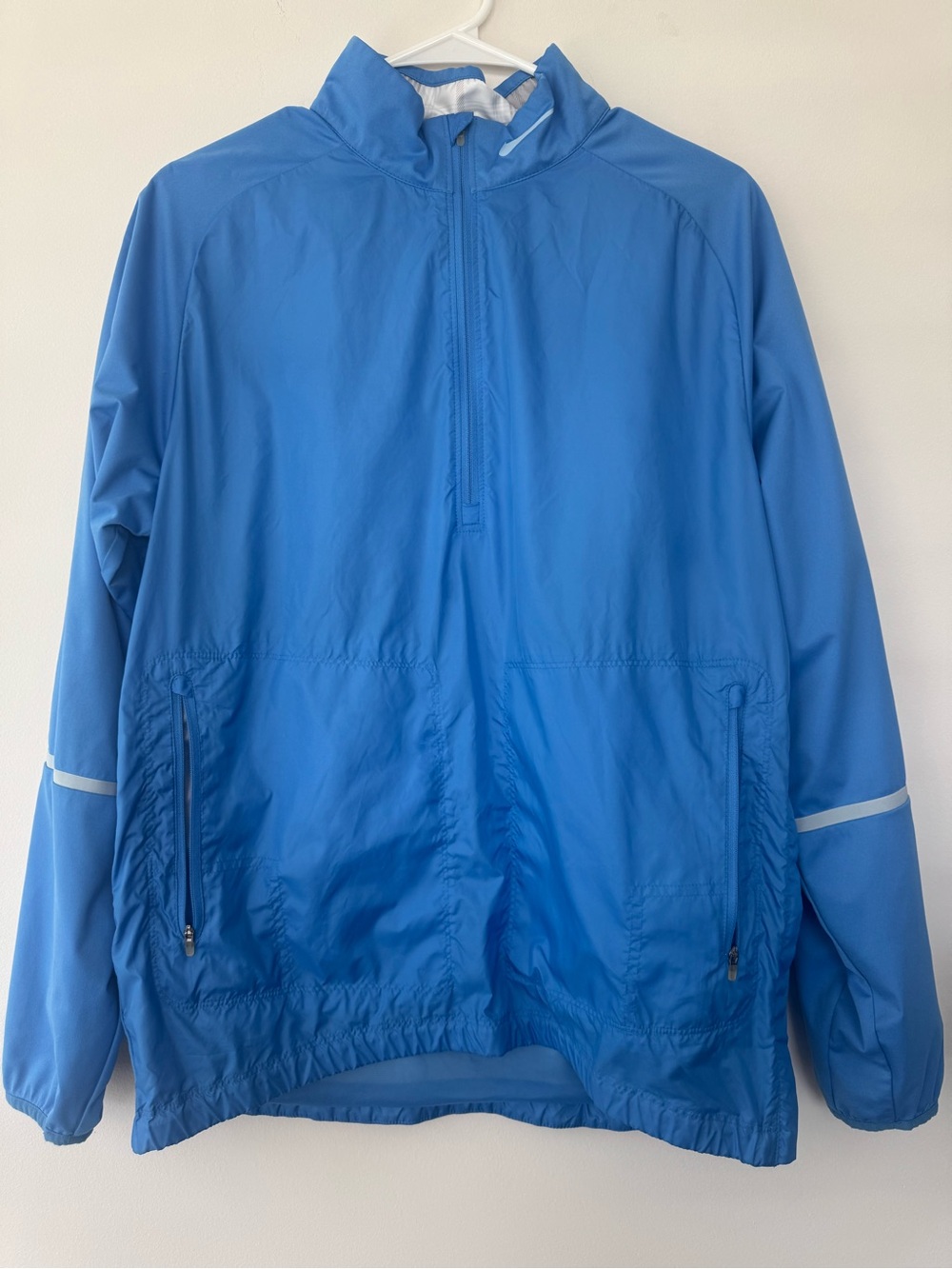 Nike Golf Windbreaker Blue Pullover 1/4 Zip Pocketa Men M